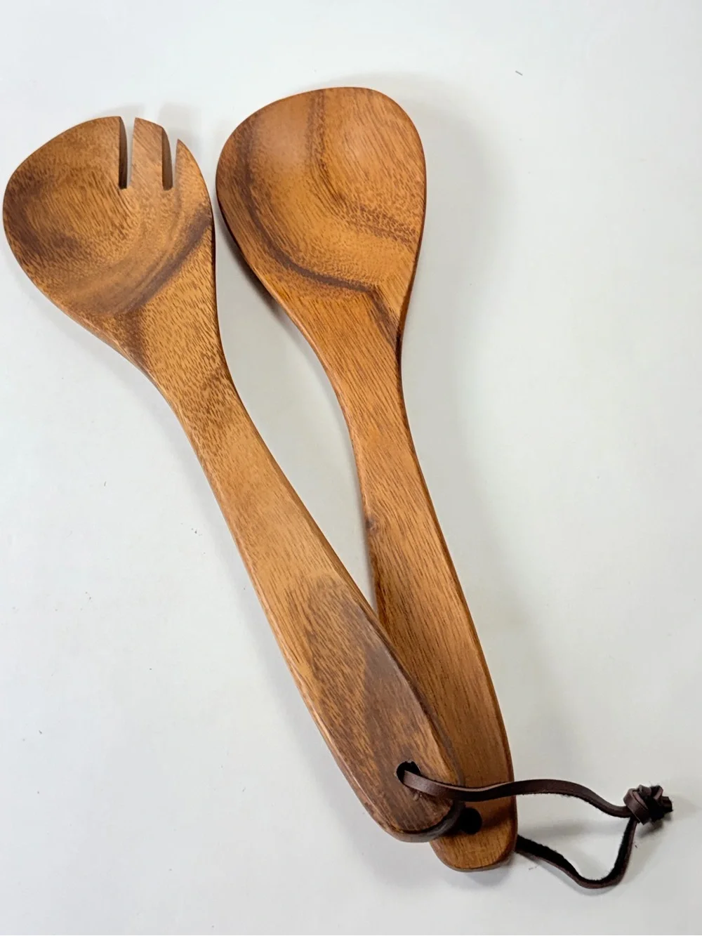 Crate&Barrel Tondo Acacia Wood Servers Utensils NEW